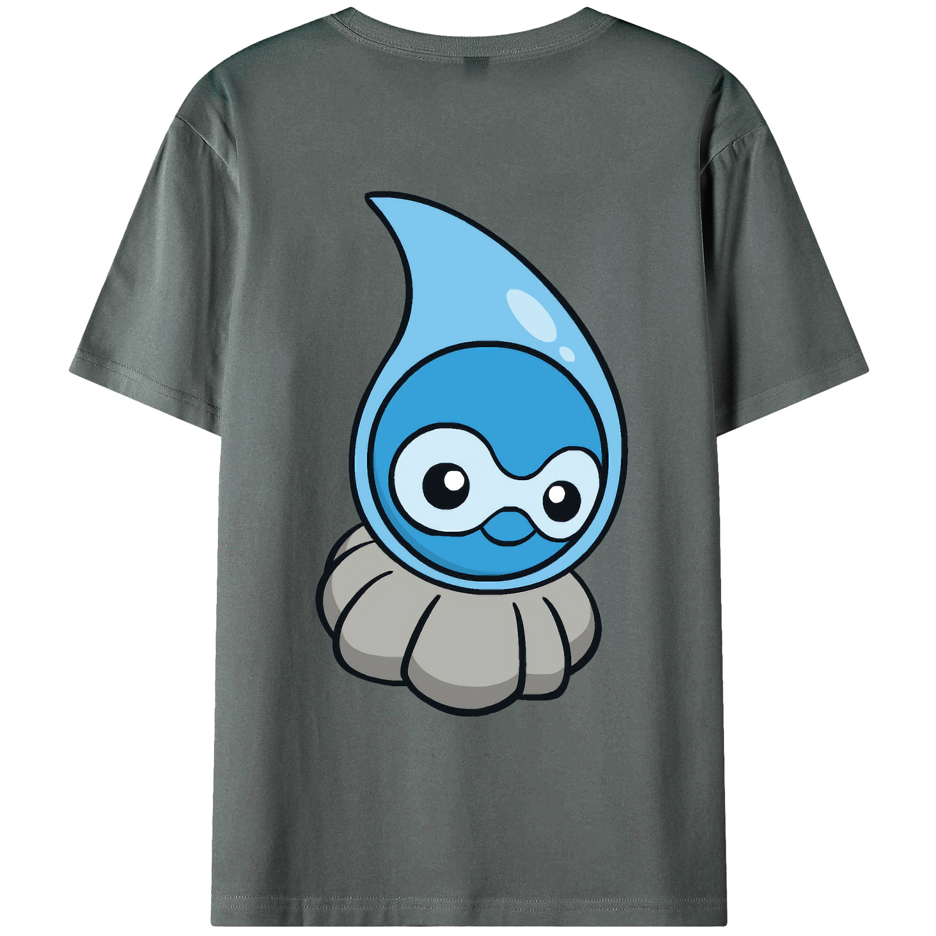 （画像用） ポケットモンスター Pokémon 綿100％ メンズ半袖Tシャツ（バックプリント） 通気性